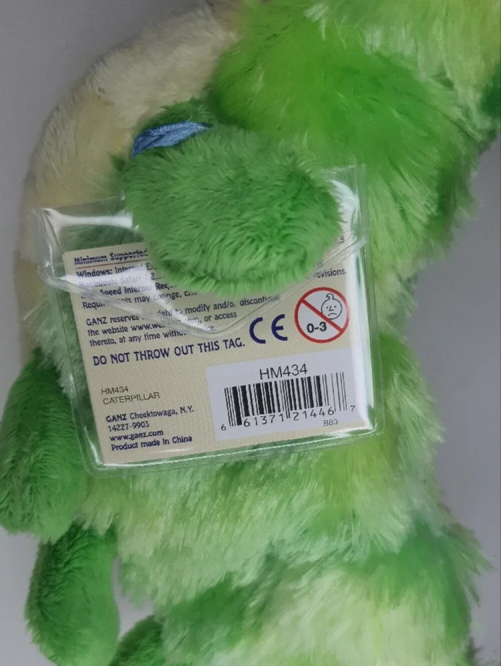 Webkinz Caterpillar HM434 New with Sealed Code + Free Gift